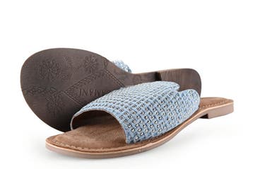 Lazamani Slippers in maat 41 Blauw, Kleding | Dames, Slippers, Lazamani, Zo goed als nieuw, Verzenden