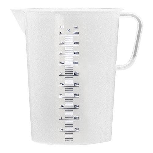 Maatbeker | Kunststof | Maatverdeling | 5L | Ø200x255(h)mm, Articles professionnels, Horeca | Équipement de cuisine, Envoi