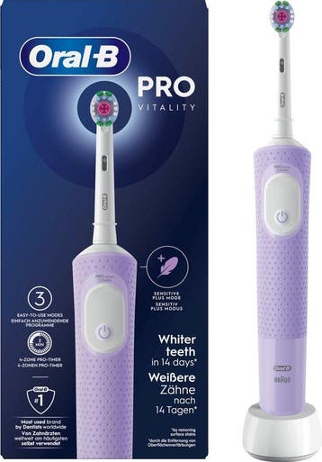 Oral-B Pro Vitality Lila Purple Elektrische Tandenborstel, Handtassen en Accessoires, Uiterlijk | Parfum, Verzenden, Nieuw