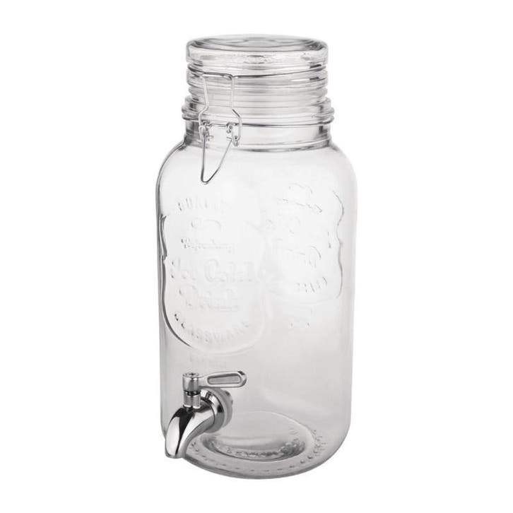Drankendispenser | Glas | 3.6L | Klemdeksel |, Articles professionnels, Horeca | Équipement de cuisine, Envoi