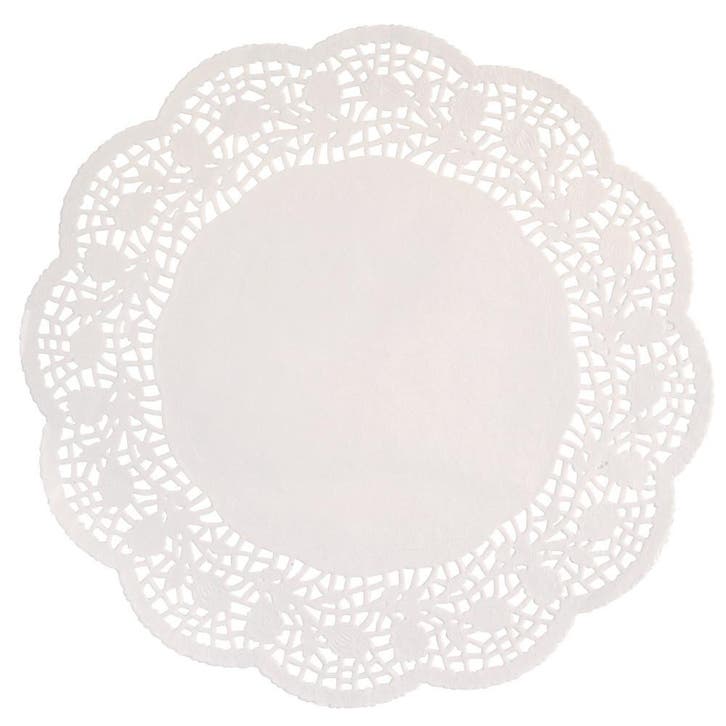 Witte Placemat Papier 30cm 12st, Hobby en Vrije tijd, Feestartikelen, Nieuw, Verzenden