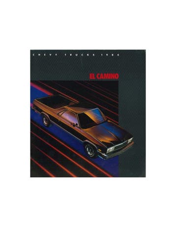 1985 CHEVROLET CHEVY EL CAMINO BROCHURE ENGELS, Nieuw