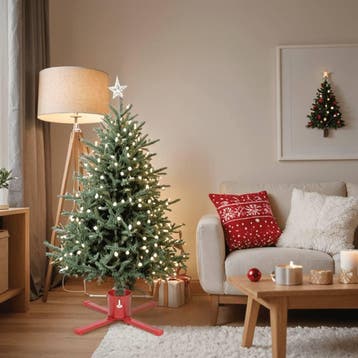 vidaXL Kerstboomstandaard 61x61x15,5 cm rood, Diversen, Verzenden, Nieuw