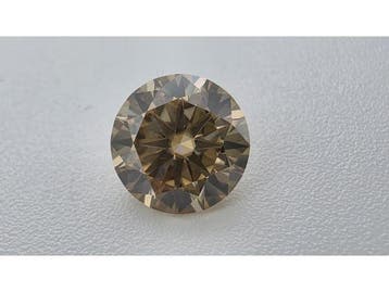 Veiling - Moissanite briljant 2 crt Champagne ( GRA Gecertif, Handtassen en Accessoires, Nieuw