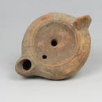 Oud-Romeins Terracotta olielamp met makersmerk (Zonder