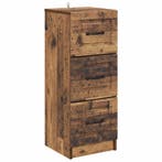 vidaXL Ladekast Oud hout 33 x 34,5 x 87 cm Bewerkt hout, Verzenden