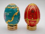 Œuf Fabergé - 2 œufs de la Maison Fabergé - Porcelaine, Antiquités & Art