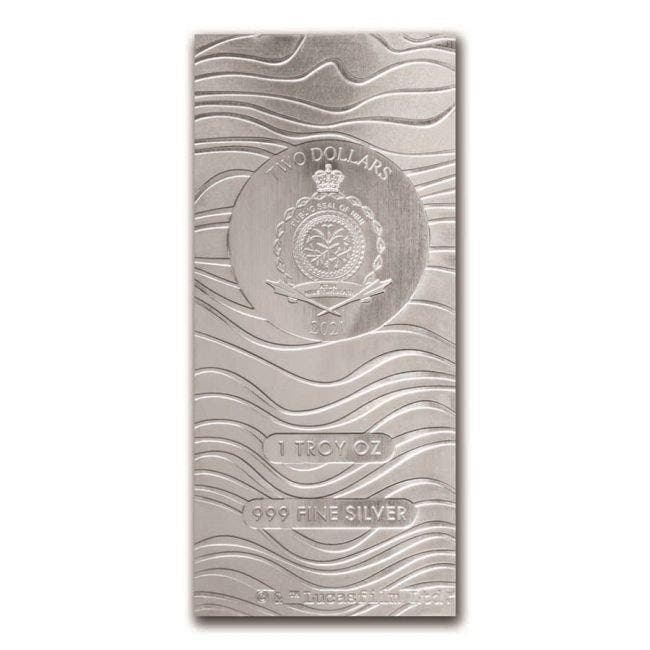 1 Troy Ounce - Zilver .999 - 2021 1 oz $2 NZD Niue Silver, Timbres & Monnaies, Métaux nobles & Lingots