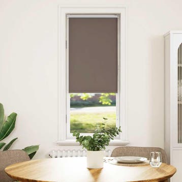 vidaXL Rolgordijn verduisterend koffie 45x150 cm stofbreedte, Verzenden