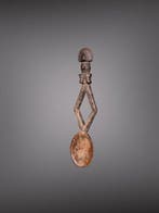 Sculpture zandé (azandé) - 35 cm - cuillère medicinale -