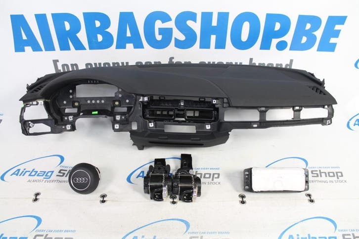Airbag set - Dashboard 3 spaak Audi A4 B9 8W (2016-heden), Auto-onderdelen, Dashboard en Schakelaars, Gebruikt, Audi