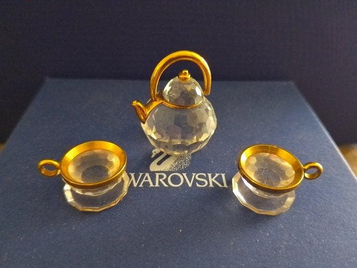 Swarovski - Beeldje - Tea Set - 174009 - Box + Certificate -, Antiek en Kunst, Curiosa en Brocante