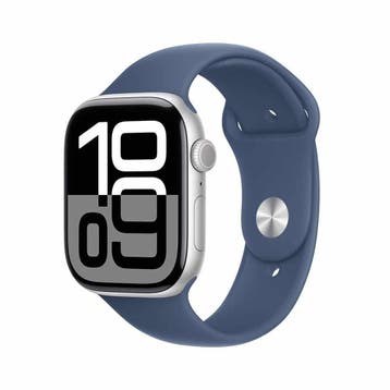 Apple Watch Series 10 42mm Cellular Zilver Zilver met GAR..., Handtassen en Accessoires, Smartwatches, Ophalen of Verzenden, Zo goed als nieuw
