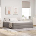 vidaXL Opslag bed met matras met matras Taupe 180 x 200 cm, Verzenden, Nieuw