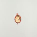 Corail - Argent, Plaqué or - Camée - Peau d’ange