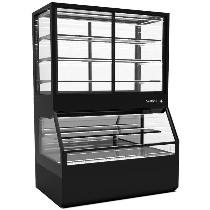 Wandmeubel (Neutraal + Gekoeld) | INTEGRA COMBI | Zwart |, Zakelijke goederen, Horeca | Keukenapparatuur, Nieuw in verpakking