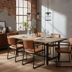 Industriële lampen Benson Hanglamp Zwart Brons, Verzenden