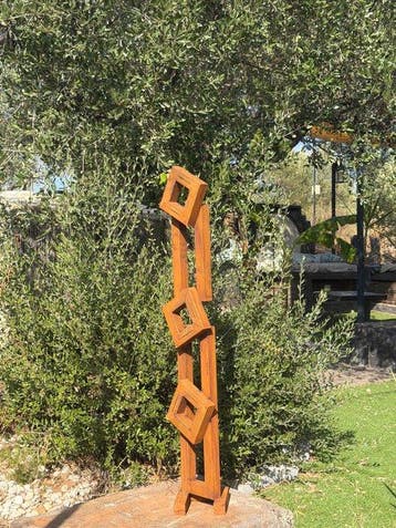 Ana Lucia B.M - Sculpture Corten - XXL - NO Reserve