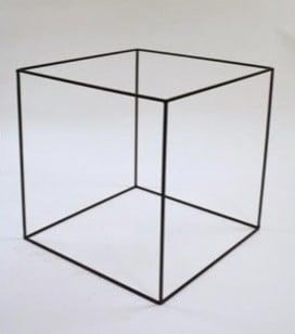 Metalen frame Zwaar Kubus 30x30 cm, Nieuw