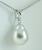 Sans prix de réserve - Pendentif - 18 carats Or blanc Perle, Bijoux, Sacs & Beauté, Bijoux anciens