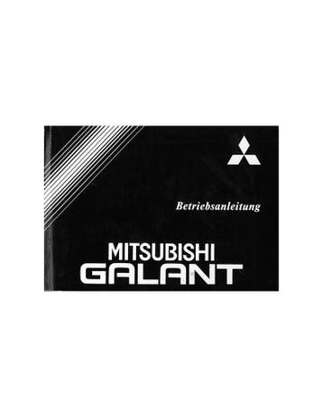 1991 MITSUBISHI GALANT INSTRUCTIEBOEKJE DUITS, Ophalen of Verzenden