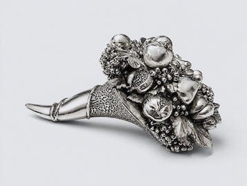 Statuette, 3 cornucopie - 6 cm - Argent 800
