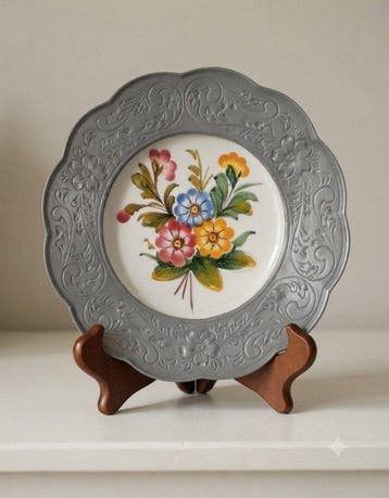 Antica Ceramica Bassano - Emaille plaat (2) - Keramiek