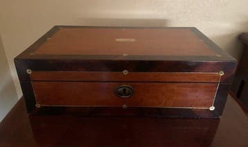 Bureau plat - Palissandre, Citronnier - bureau de voyage