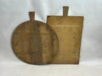 Presenteerblad (2) - Hout - oude bakkers planken