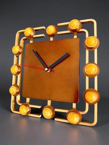 Wandklok - Juwelier Hörl Prototype - Mid-century modern, Antiek en Kunst