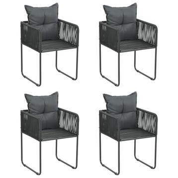 Tuinstoelen 4st | Retour Deal | 35% korting, Tuin en Terras, Verzenden, Zo goed als nieuw, Rotan