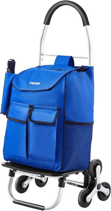 Opvouwbare trolley 6 wielen | Tweede kansje | OP = OP, Huis en Inrichting, Verzenden, Zo goed als nieuw