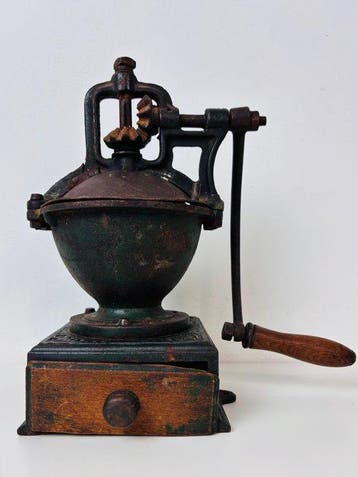 Moulin à café - Moulin à café antique en fonte, vers 1900 -, Antiek en Kunst