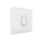 Draadloze Wandschakelaar (Batterij) Wit 1-Voudig Aan/Uit - L, Verzenden, Nieuw