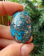 Turquoise Echt edelsteen! Topkleur Neishabour Turquoise,, Verzamelen