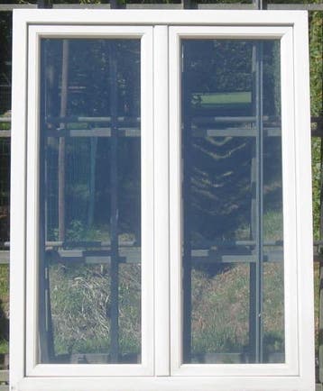 pvc raam , chassis , venster 133 x 171 creme ral 9001, Ophalen of Verzenden, Raamkozijn