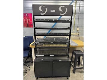 Winkeldisplay Zwart 96x36x195cm (Palletstellingen en rekken), Ophalen of Verzenden