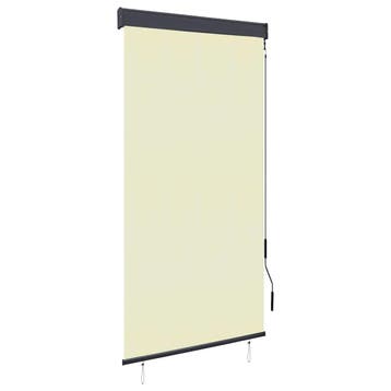 vidaXL Rolgordijn voor buiten 80x250 cm crème, Verzenden