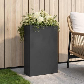 vidaXL Plantenbak Antraciet 50 x 20 x 75 cm Koudgewalst, Verzenden, Nieuw