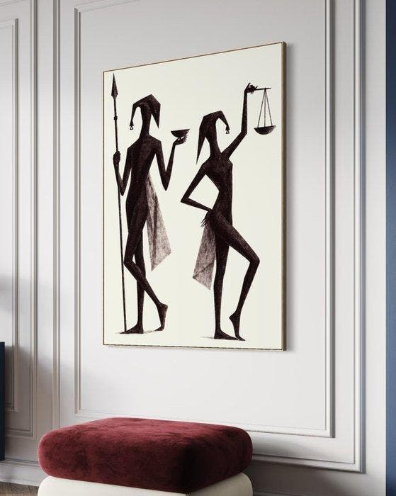 VANTA - Tribunal - VIII, Antiek en Kunst, Kunst | Schilderijen | Modern