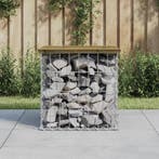 vidaXL Tuinbank schanskorfontwerp 43x44x42 cm geïmpregneerd, Verzenden, Nieuw