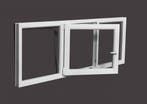 PVC vast-draaikiep-vast b250xh80 cm Wit, Gevelraam of Ruit, 80 tot 120 cm, Nieuw, Ophalen of Verzenden