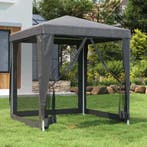 vidaXL Partytent met 4 mesh zijwanden 2x2 m HDPE, Verzenden