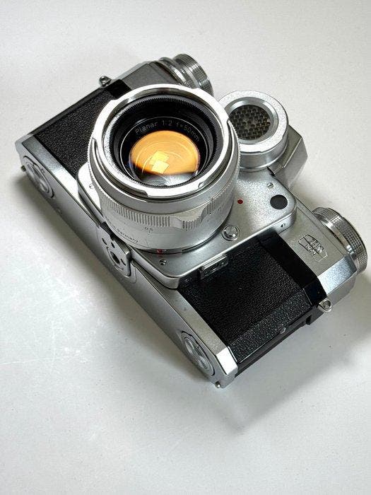 Carl Zeiss Contarex Bulls-eye + Carl Zeiss Planar 50 mm, Audio, Tv en Foto, Fotocamera's Analoog
