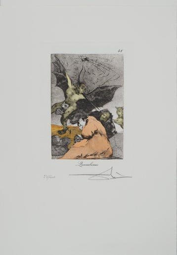 Salvador Dali (1904-1989) - Caprices de Goya: Querubines
