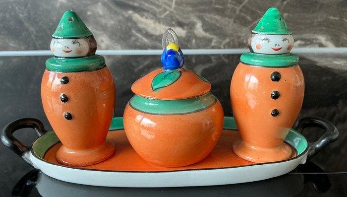 Noritaka - Ensemble de récipients pour sel et poivre -, Antiquités & Art, Art | Objets design