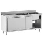 Spoeltafel | STANDARD LINE EVO | RVS | 2 Spoelbakken, Verzenden, Nieuw in verpakking