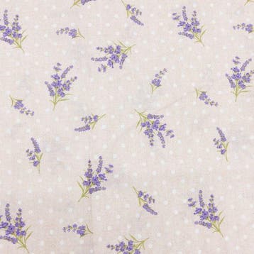 BA268 - Provencaalse Decoratieve Stof - Lavendel en Stippen
