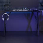 vidaXL Gamingbureau met Y-vormige poten 110x60x75 cm zwart, Verzenden