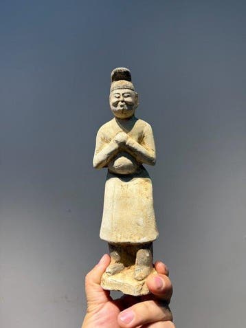 Oud Chinees, Tang-dynastie Beschilderde aardewerk-figuur van